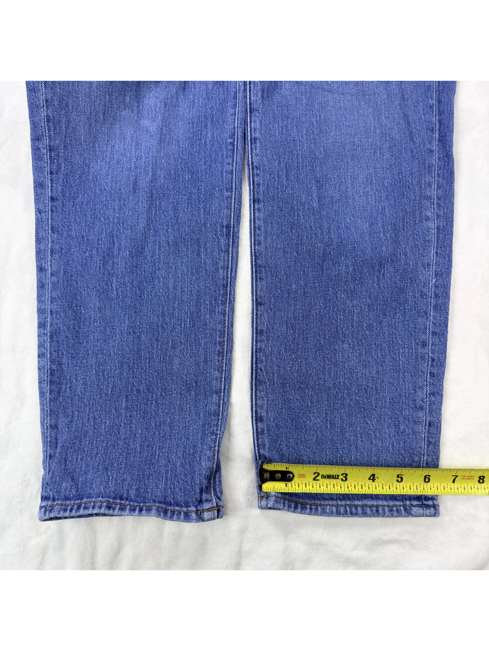 Madewell The Momjean Jeans Size 30 Blue High Rise Straight Leg Stretch Denim - Picture 5 of 15